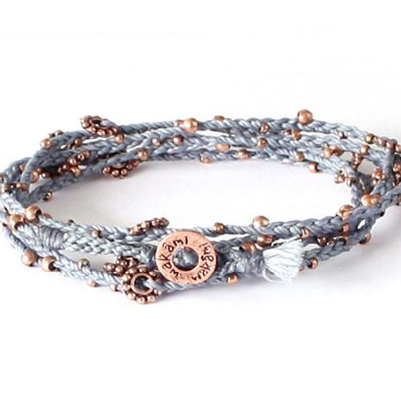 fair trade jewelry bracelets long necklaces blue gray copper