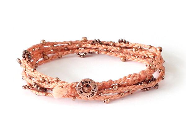 fair trade jewelry bracelets long necklaces peach copper