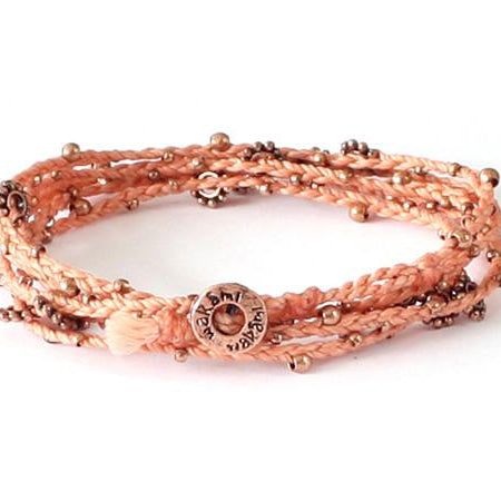 fair trade jewelry bracelets long necklaces peach copper
