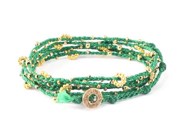 fair trade jewelry bracelets long necklaces green gold