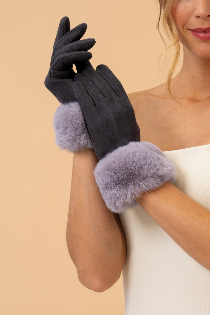 Bettina Gloves Faux Fur