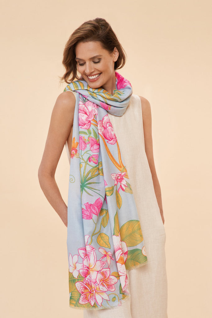 Printed Scarf - Powder