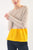 Cashmere Sweater Easy Fit Color Block
