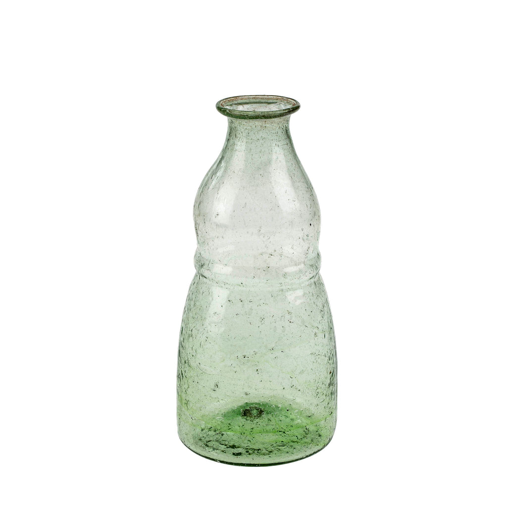 Vase bouteille en verre recyclé - Inde