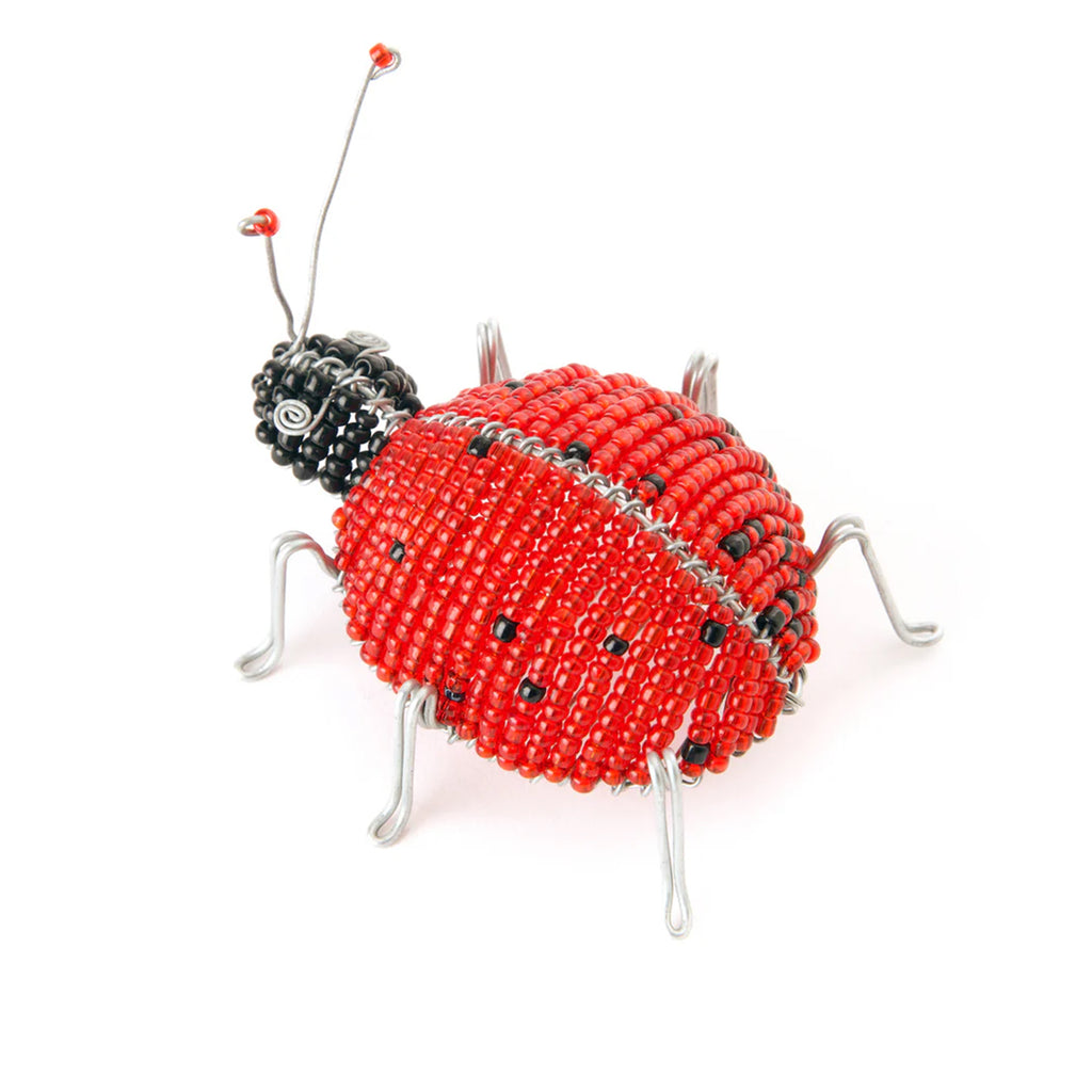 Beaded Ladybug Sculpture