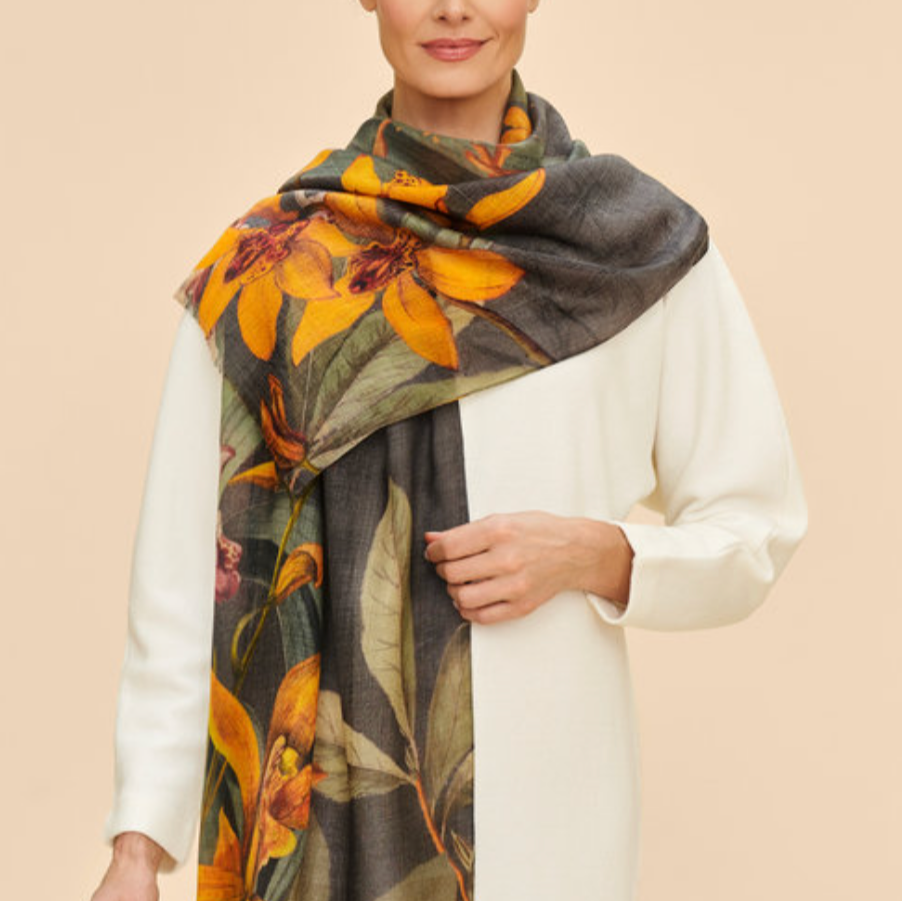 Wool Scarf - Botany Bliss