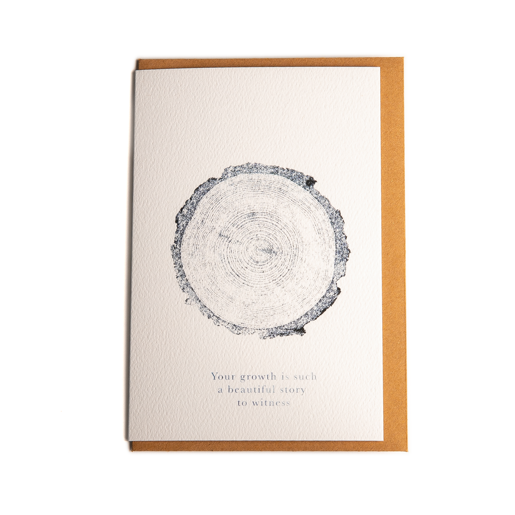 "Your growth is a beautiful story to witness" - Greeting Card