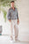 Linen-Blend Pants Mens