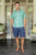 Linen-Blend Cargo Shorts Mens