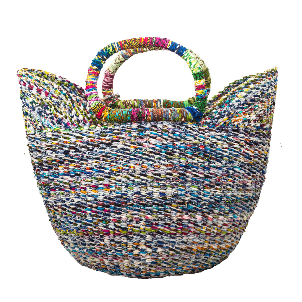 Grand panier Bolga recyclé