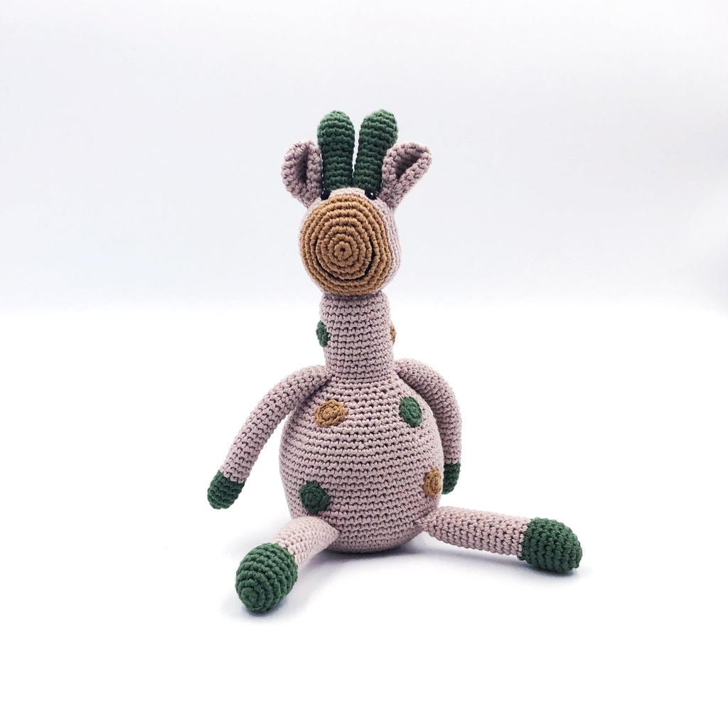 Taupe Giraffe Rattle