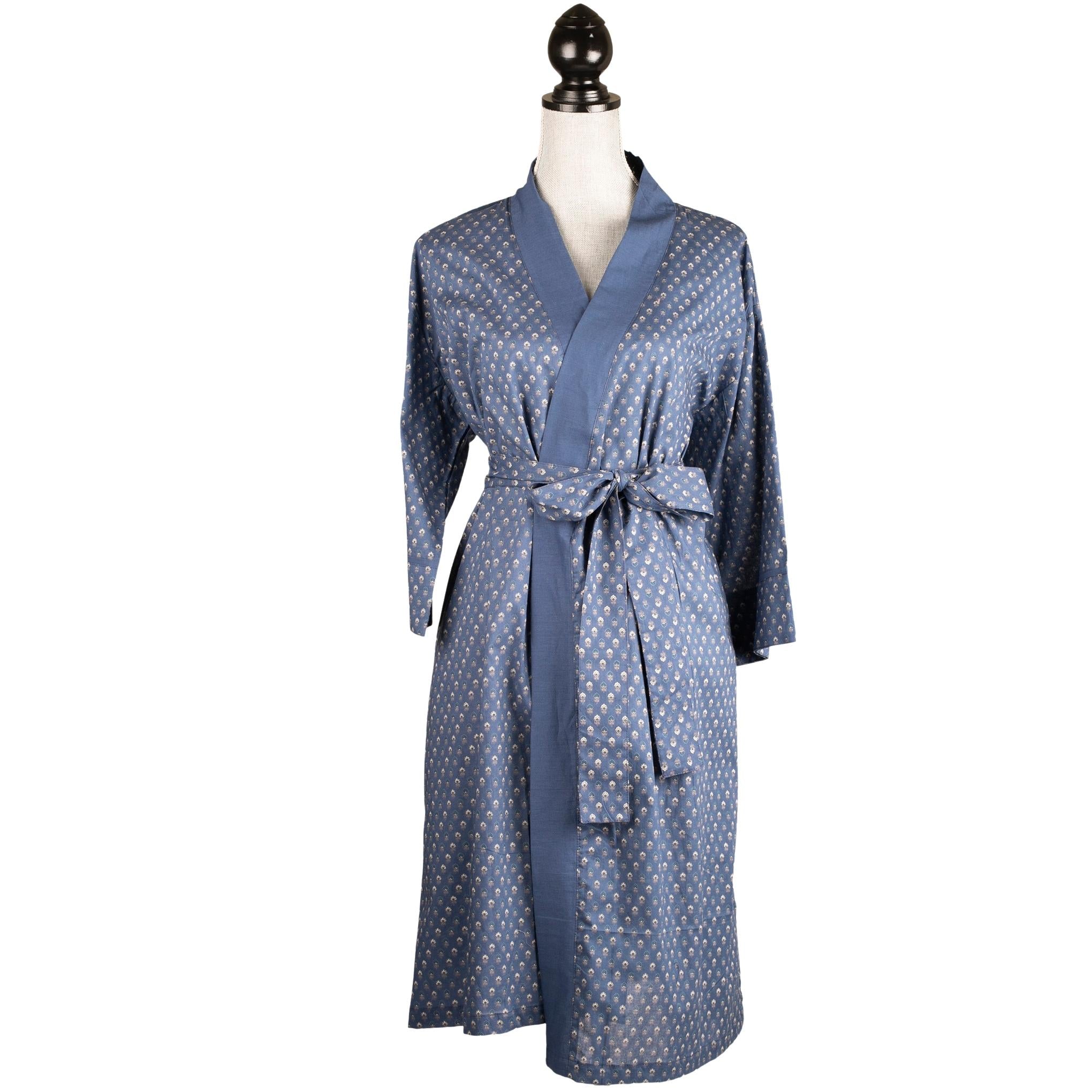 Blue Kimono Robe – Pure Art Boutique
