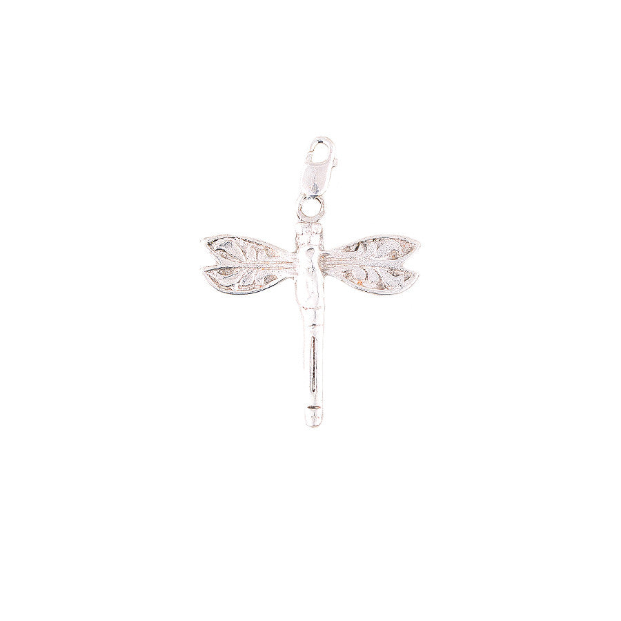 Dragonfly Silver Charm