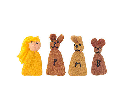 Goldilocks & The Three Bears Finger Puppets