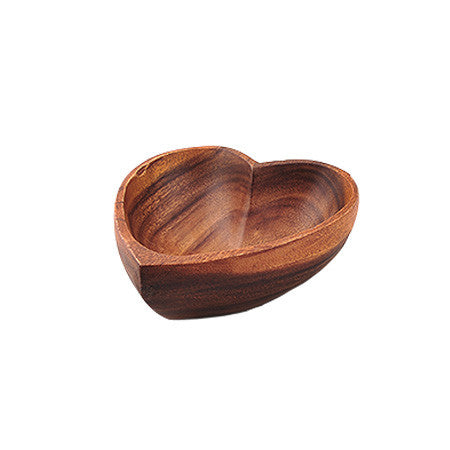 Small Acacia Wood Heart Bowl